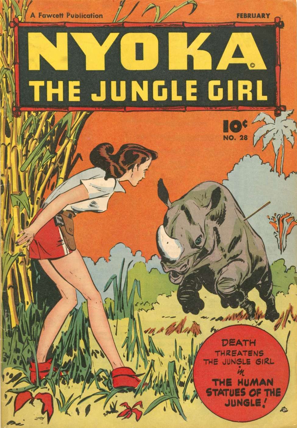 Comic Book Cover For Nyoka the Jungle Girl 28 - Version 2