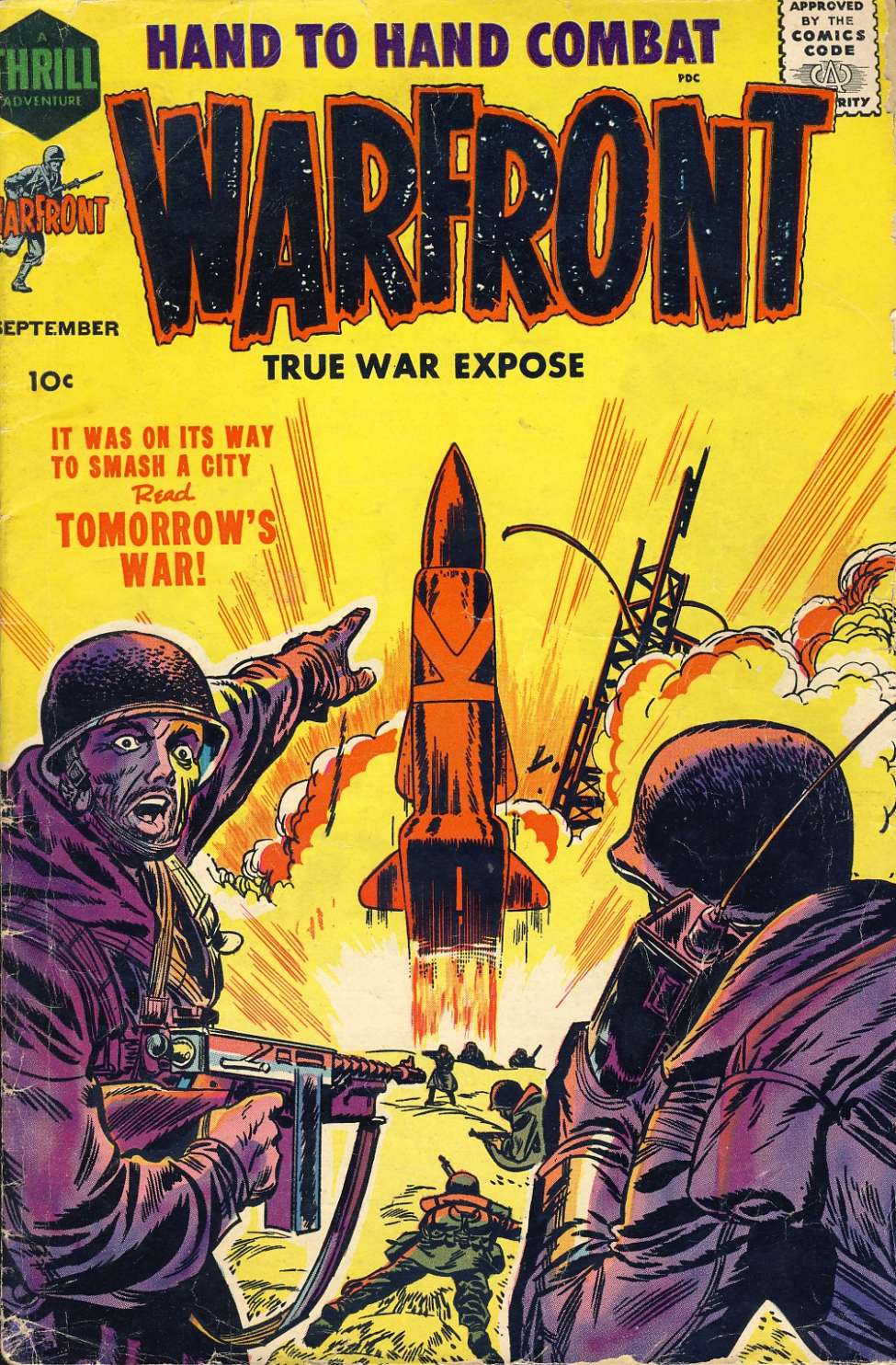 Comic Book Cover For Warfront 34