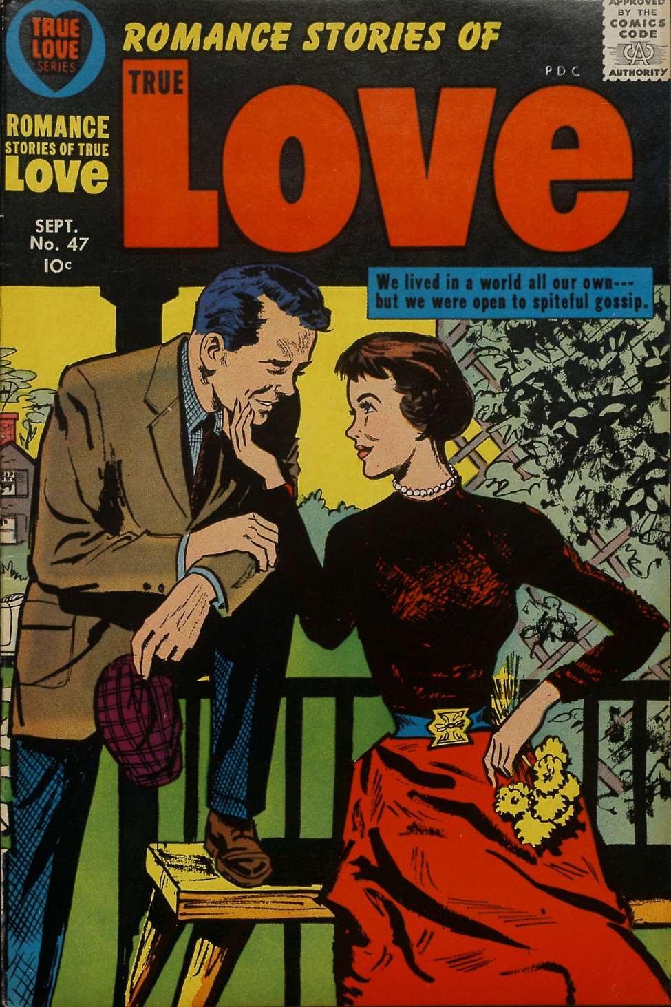 Comic Book Cover For Romance Stories of True Love 47