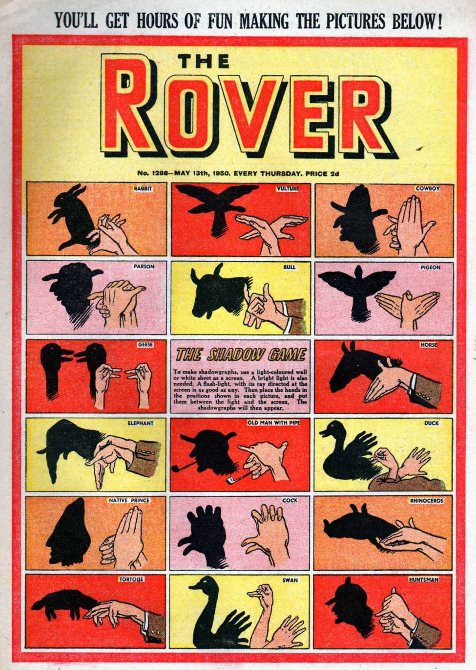 Comic Book Cover For The Rover 1298