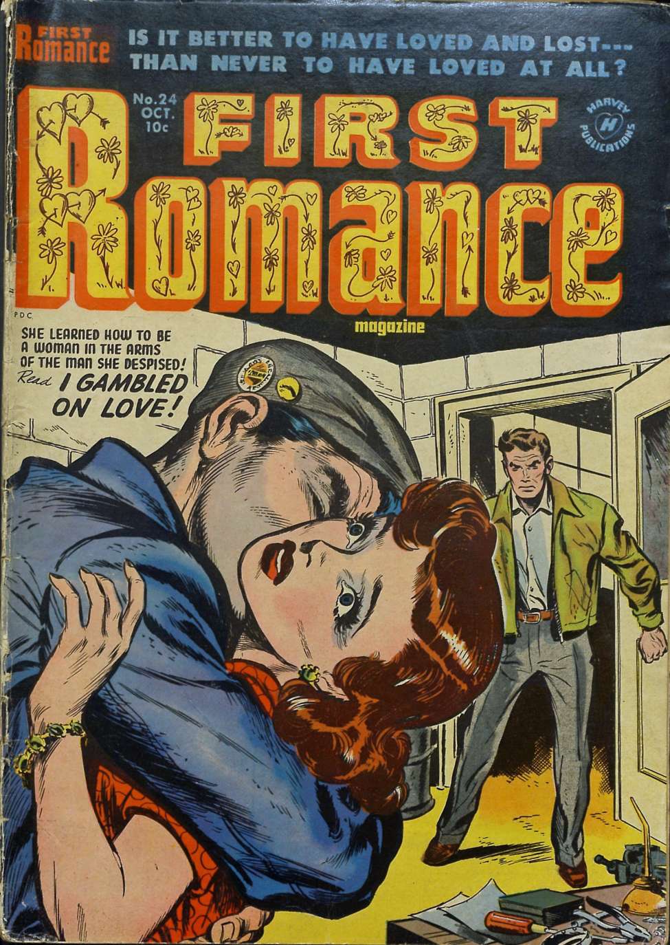 Comic Book Cover For First Romance Magazine 24