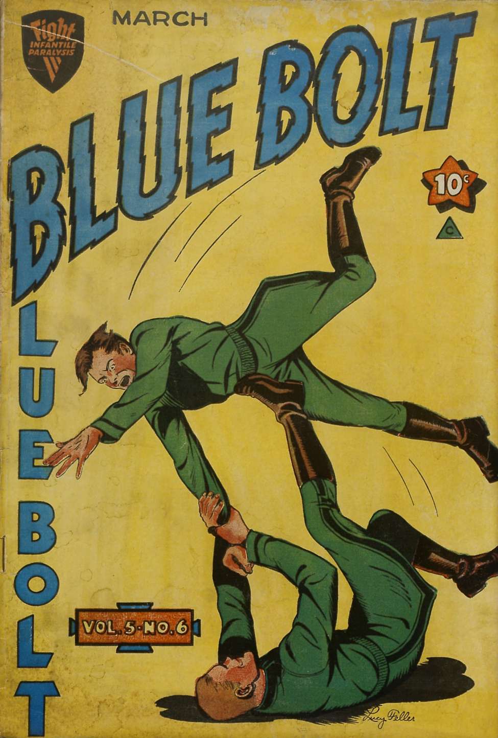 Comic Book Cover For Blue Bolt v5 6