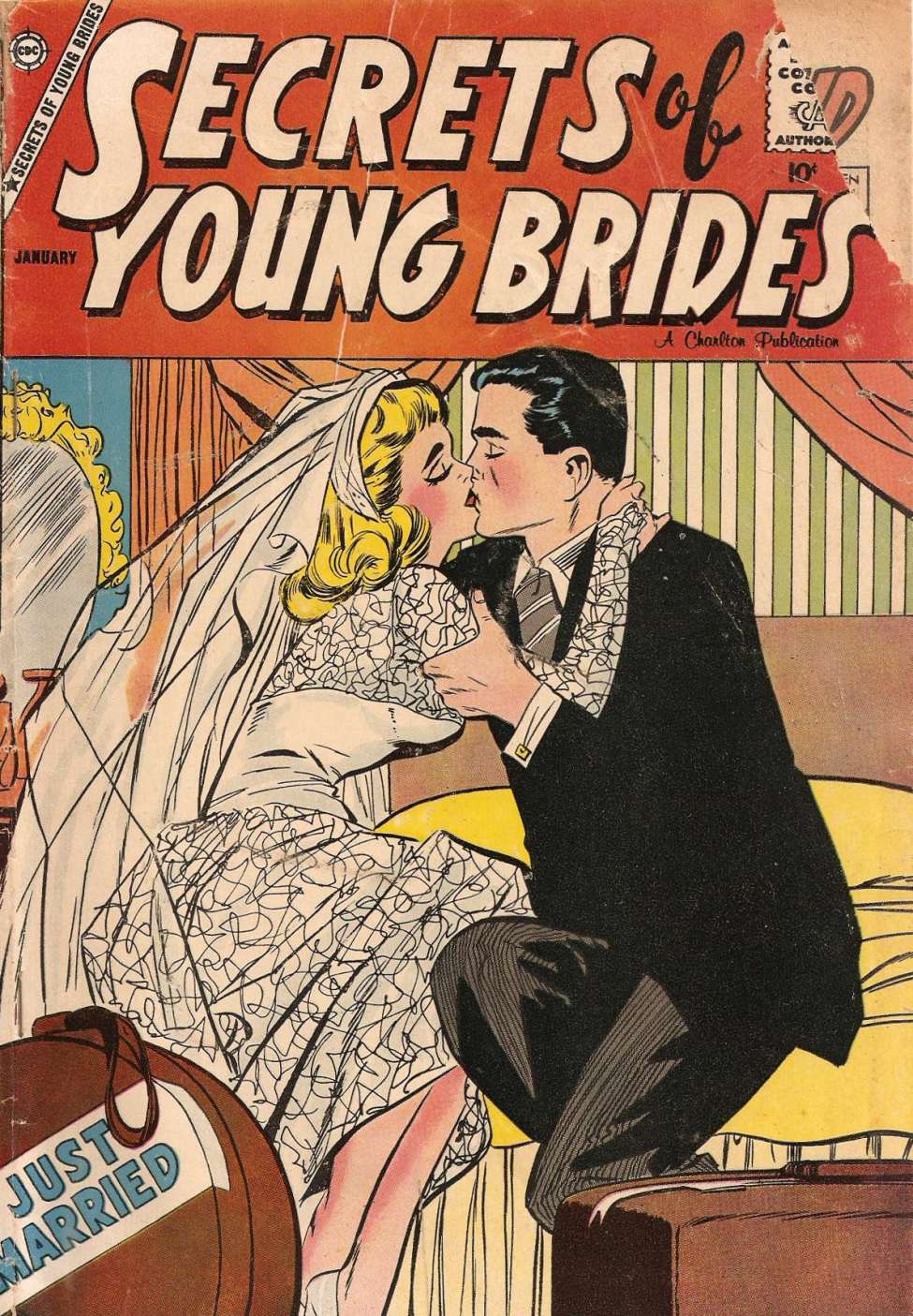 Comic Book Cover For Secrets of Young Brides 12 - Version 1