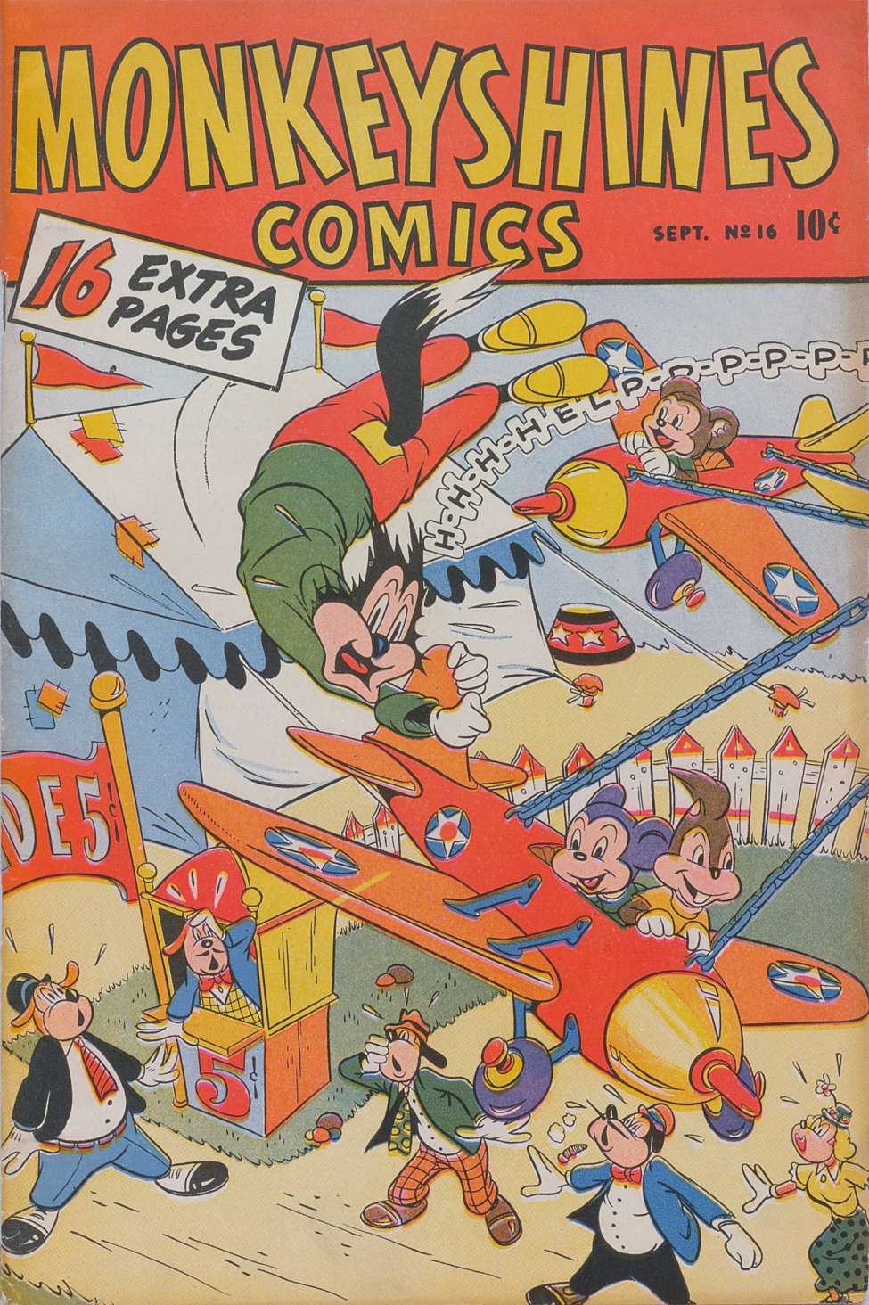 Comic Book Cover For Monkeyshines Comics 16
