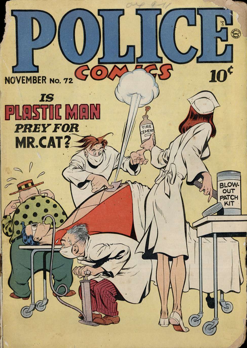 Comic Book Cover For Police Comics 72