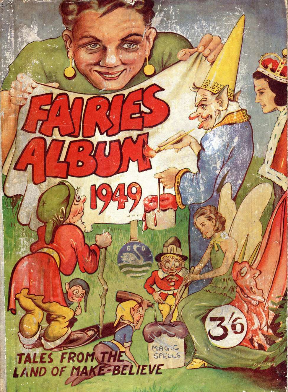 Comic Book Cover For Fairies Album 1949