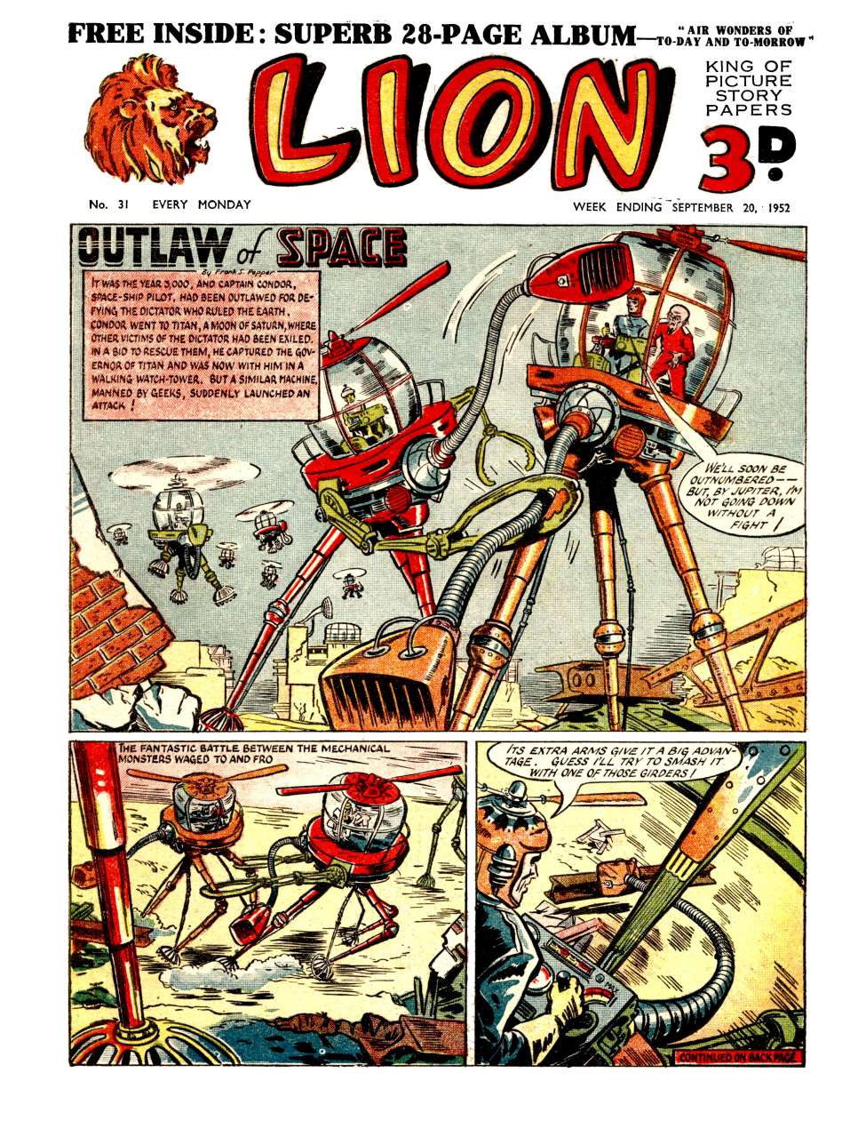 Comic Book Cover For Lion 31