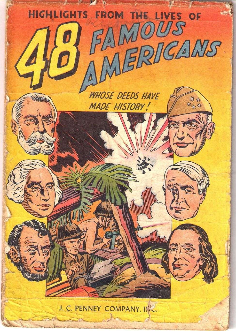 Comic Book Cover For 48 Famous Americans (nn)