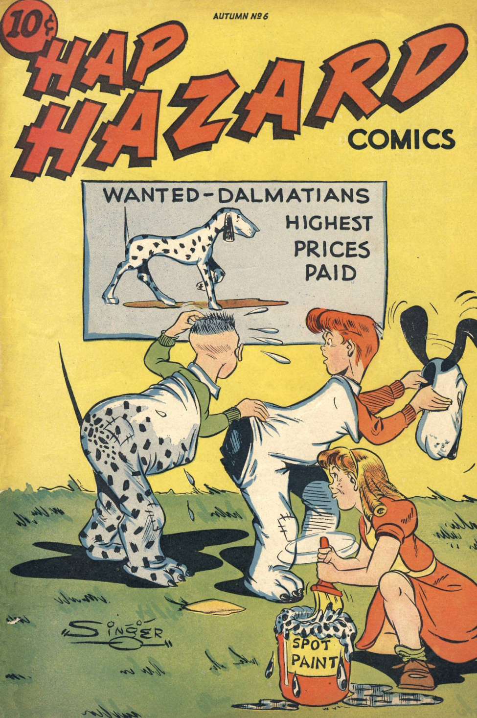Comic Book Cover For Hap Hazard Comics 6 - Version 1