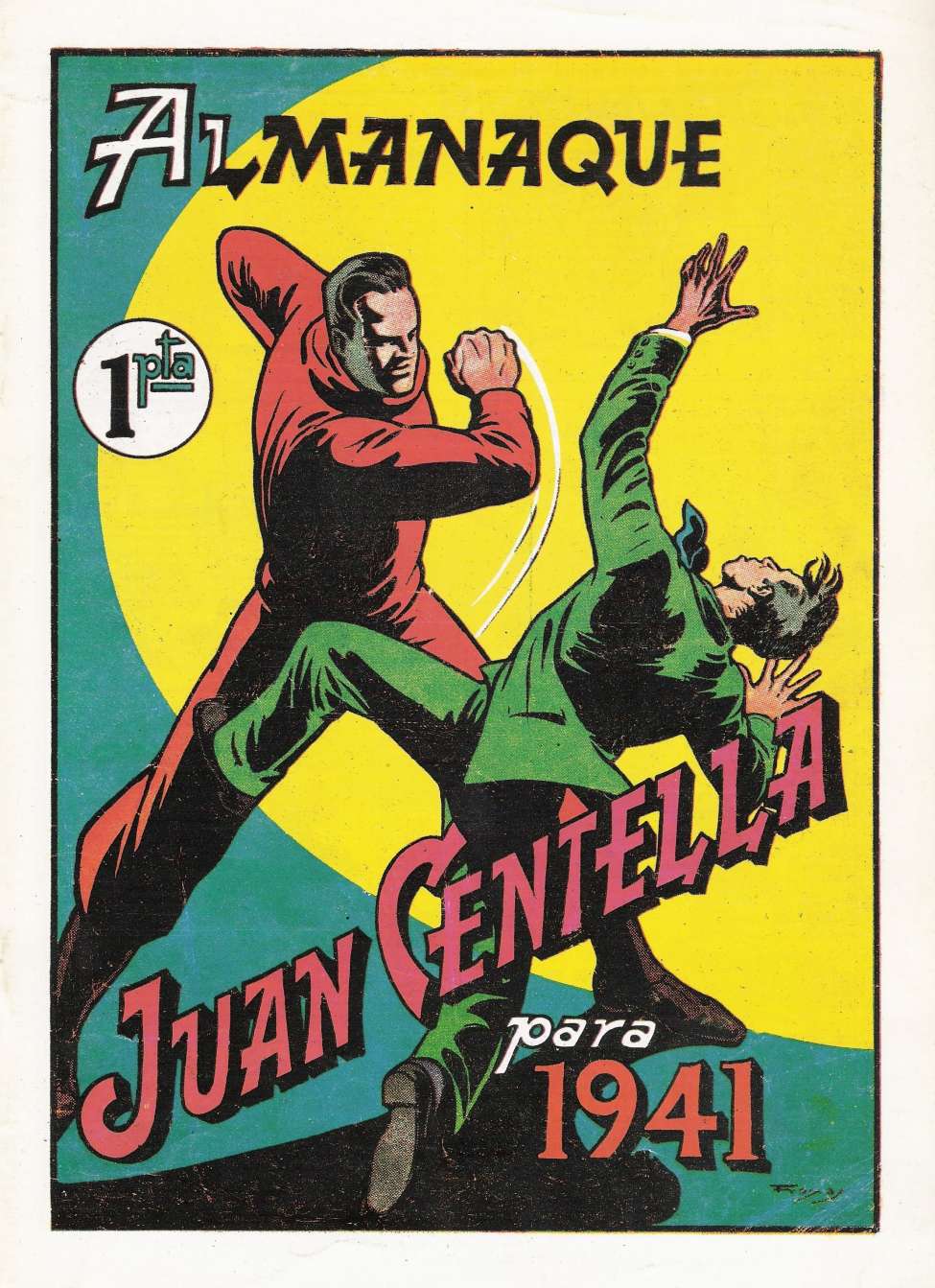 Comic Book Cover For Juan Centella Almanaque 1941