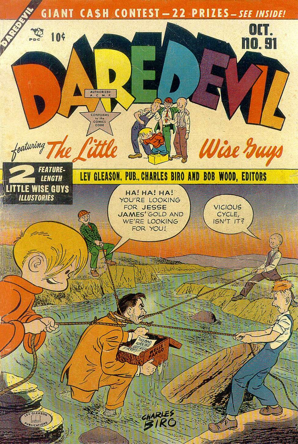Comic Book Cover For Daredevil Comics 91