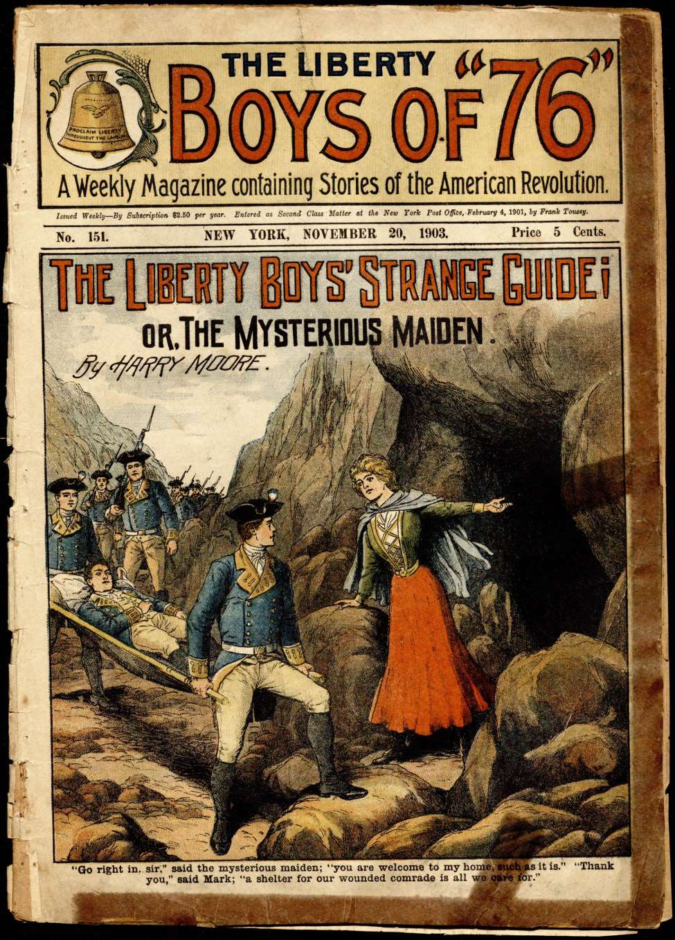 Book Cover For The Liberty Boys of 76 151 - The Liberty Boys' Strange Guide