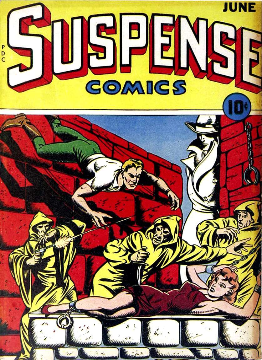 Comic Book Cover For Suspense Comics 4