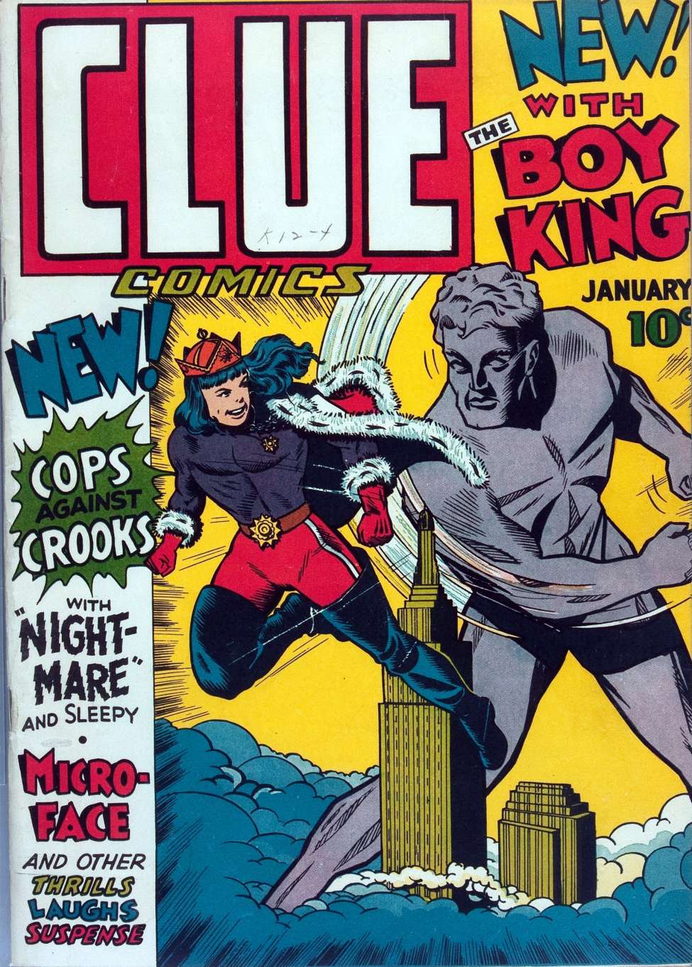 Comic Book Cover For Clue Comics 1