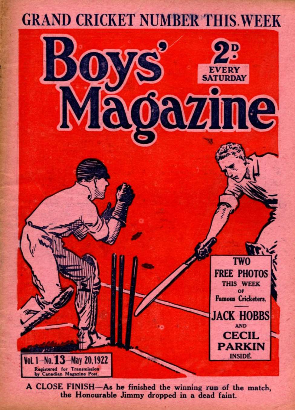 Comic Book Cover For Boys' Magazine 13