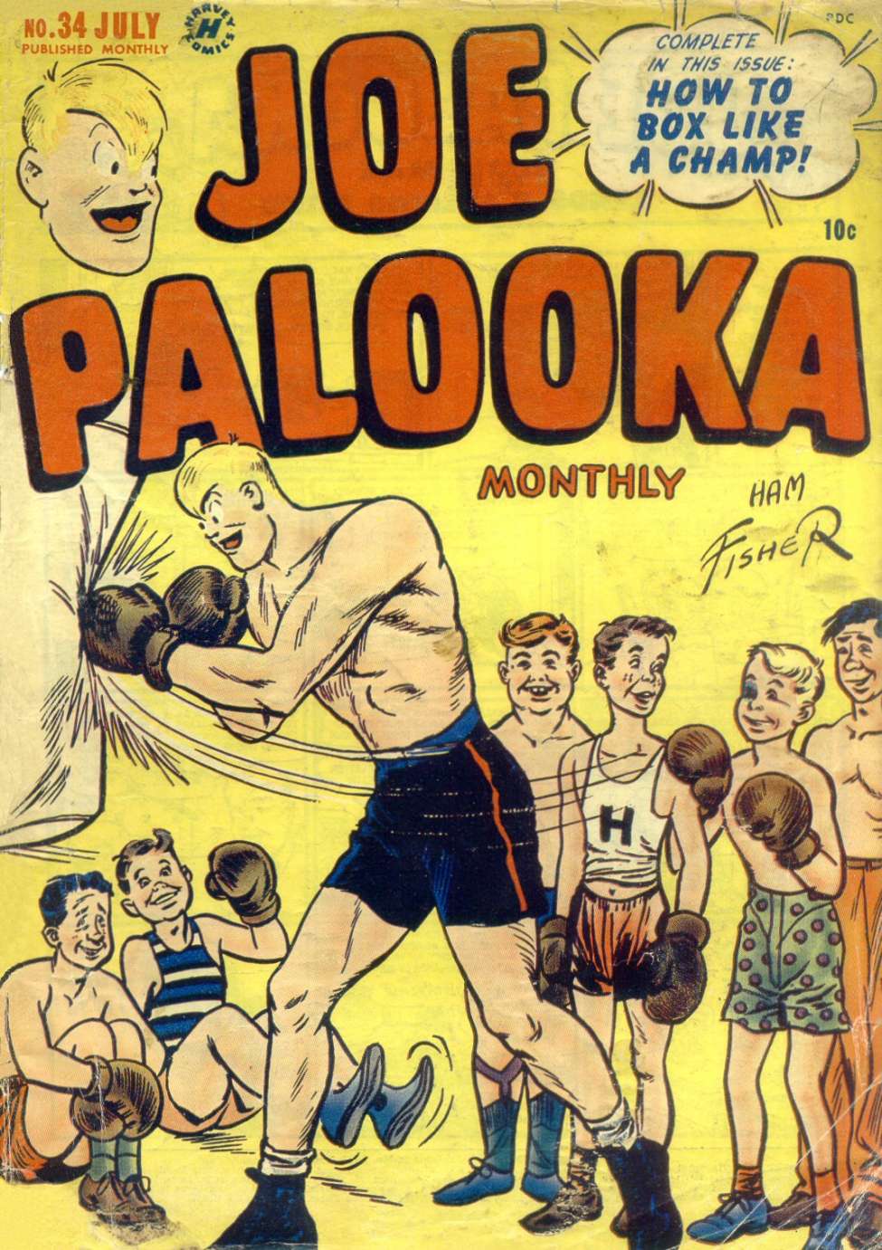 Comic Book Cover For Joe Palooka Comics 34