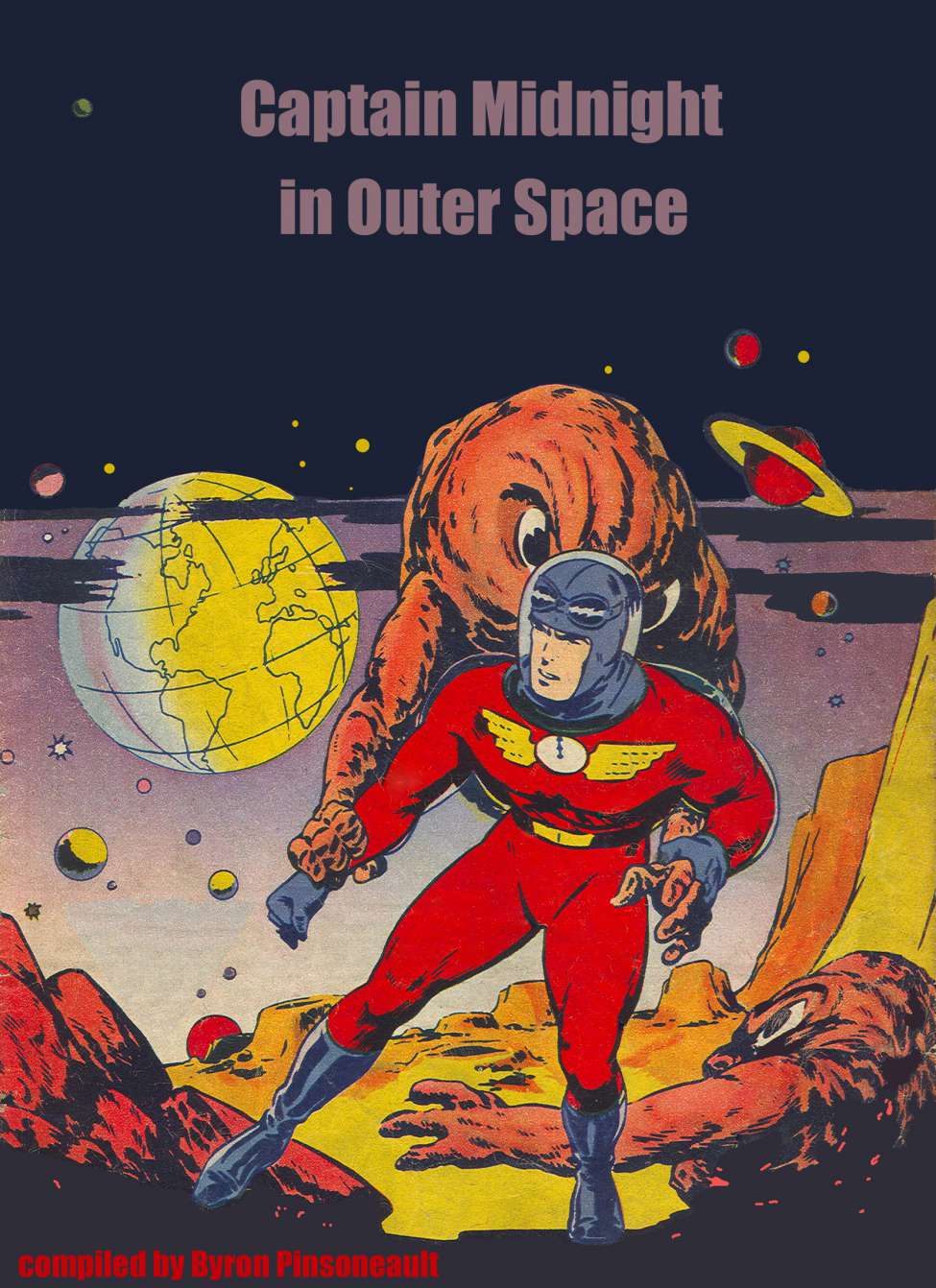 Comic Book Cover For Captain Midnight in Outer Space