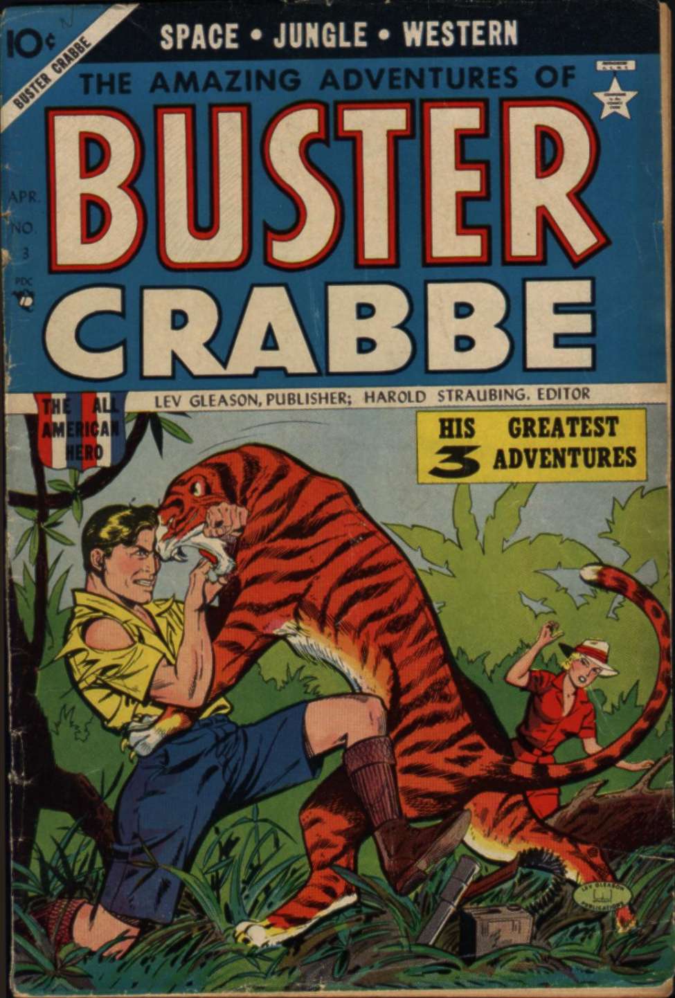 Book Cover For The Amazing Adventures of Buster Crabbe 3