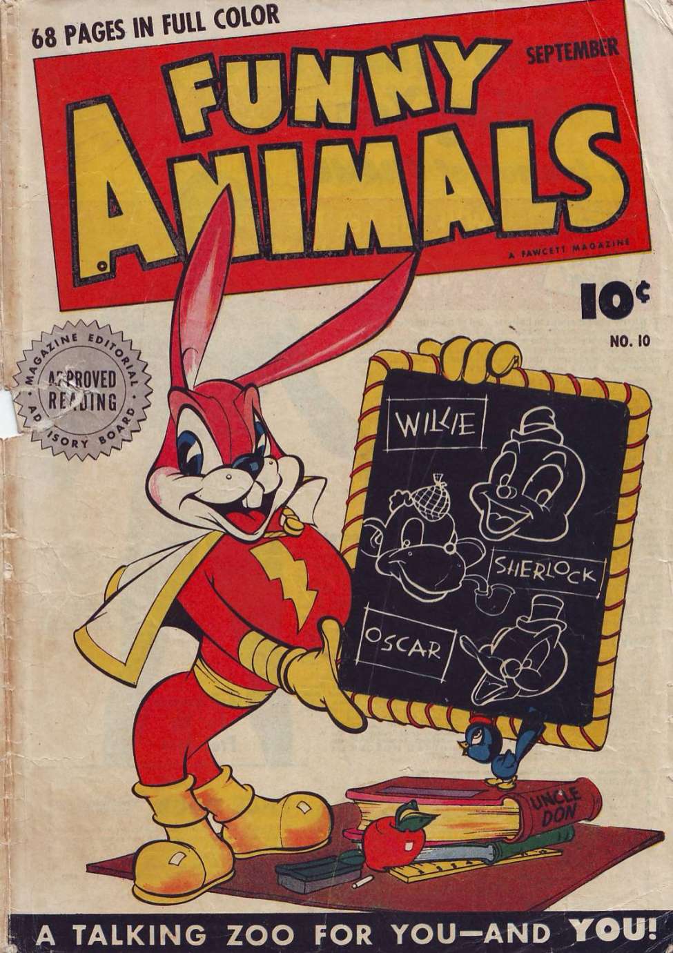 Comic Book Cover For Fawcett's Funny Animals 10