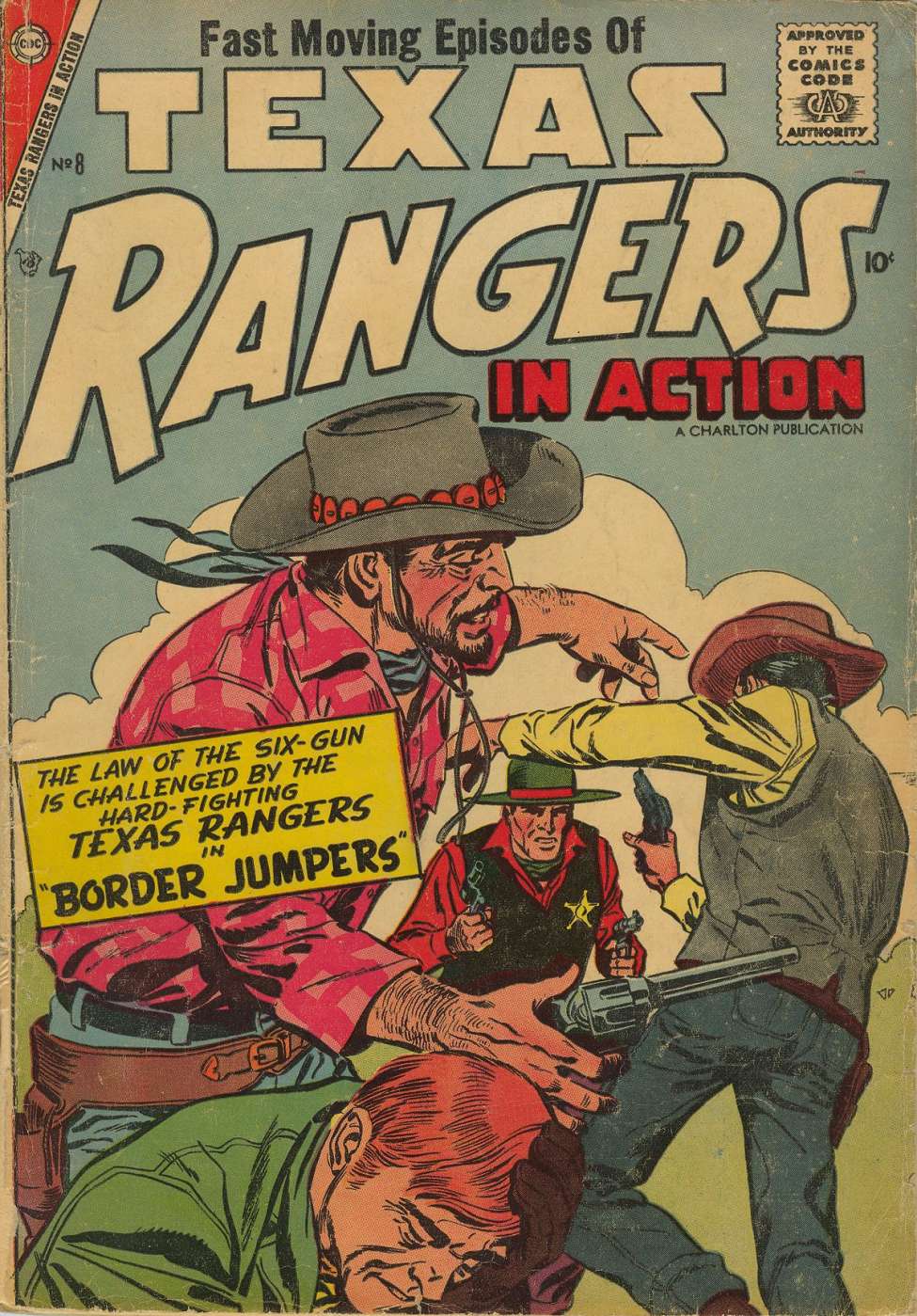 Comic Book Cover For Texas Rangers in Action 8