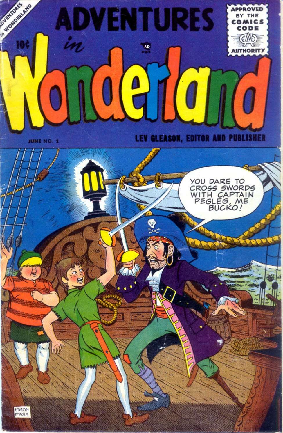 Comic Book Cover For Adventures in Wonderland 2