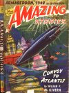 Cover For Amazing Stories v15 11 - Convoy to Atlantis - William P. McGivern