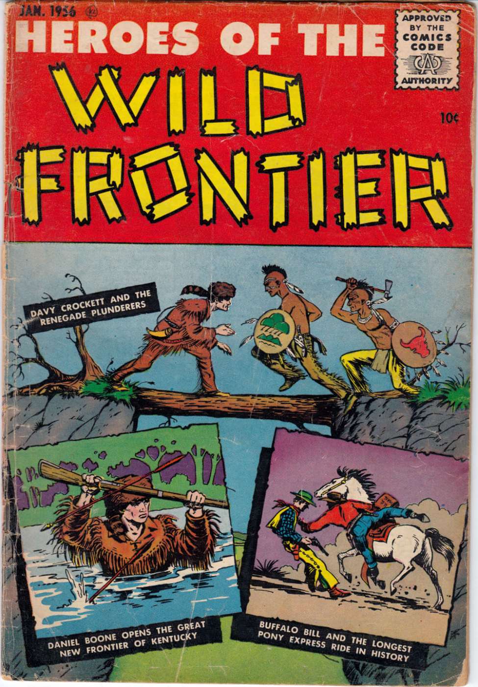 Comic Book Cover For Heroes of the Wild Frontier 1
