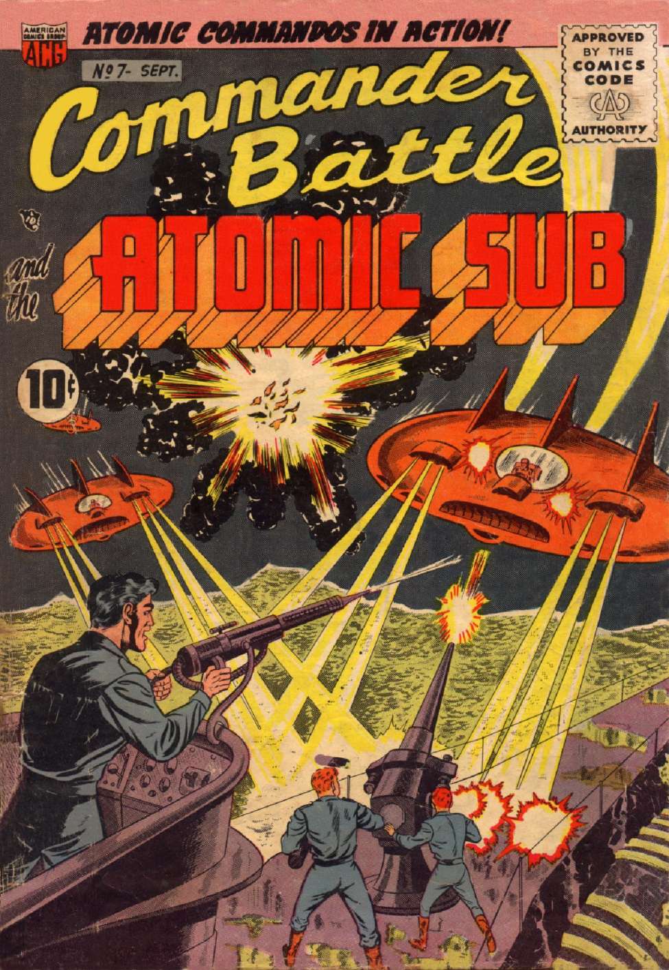 Book Cover For Commander Battle and the Atomic Sub 7