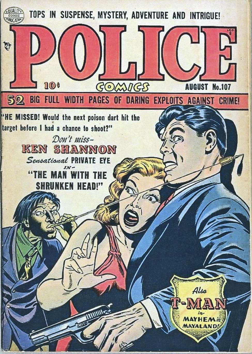 Book Cover For Police Comics 107 - Version 2