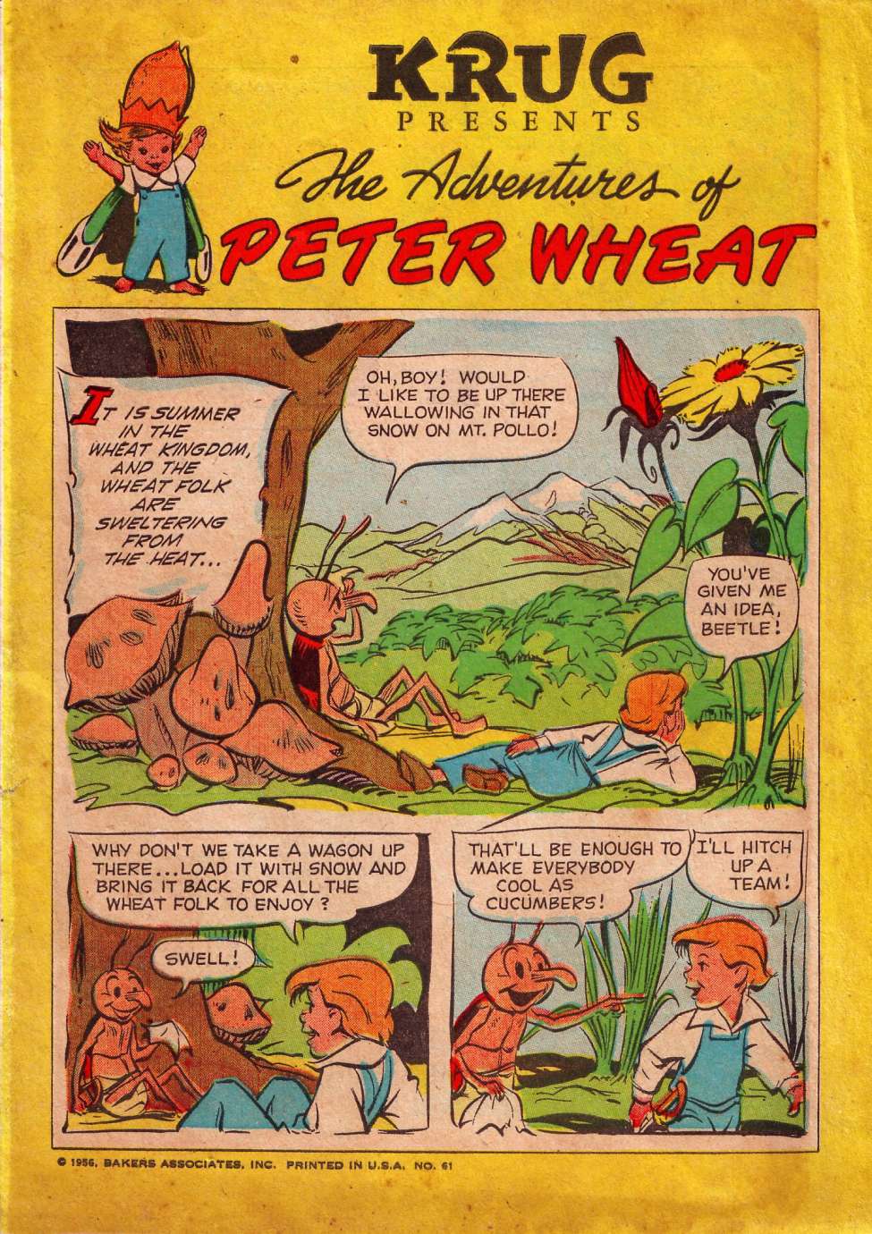 Comic Book Cover For The Adventures of Peter Wheat 61