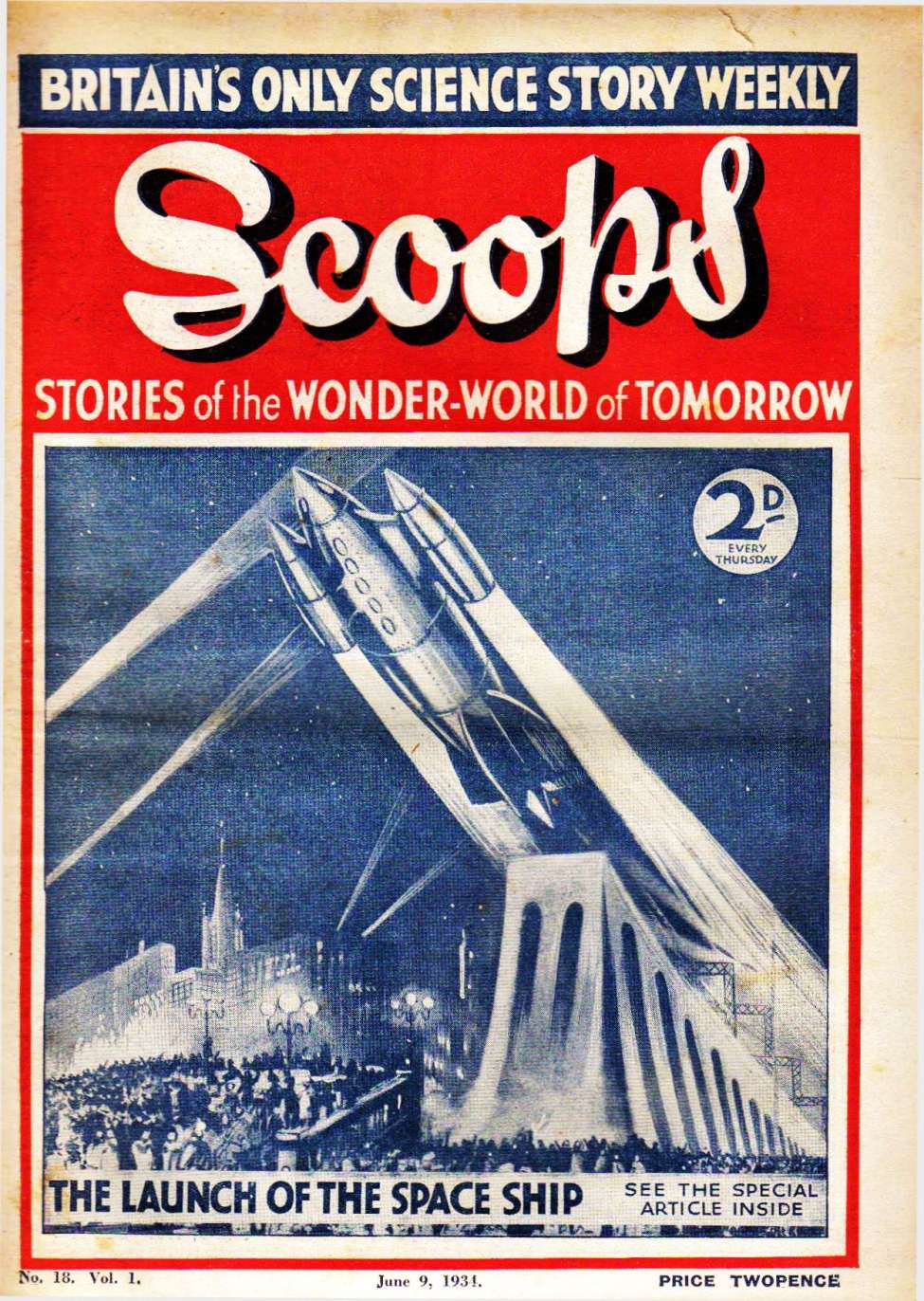 Comic Book Cover For Scoops 18 - The Man Who Made Diamonds