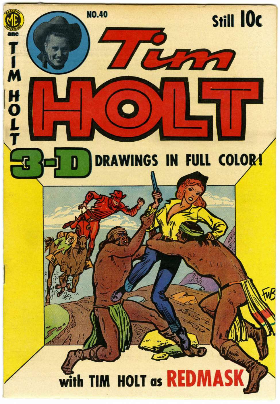 Comic Book Cover For Tim Holt 40
