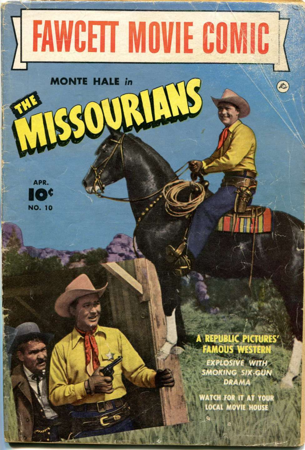 Comic Book Cover For Fawcett Movie Comic 10 - Missourians