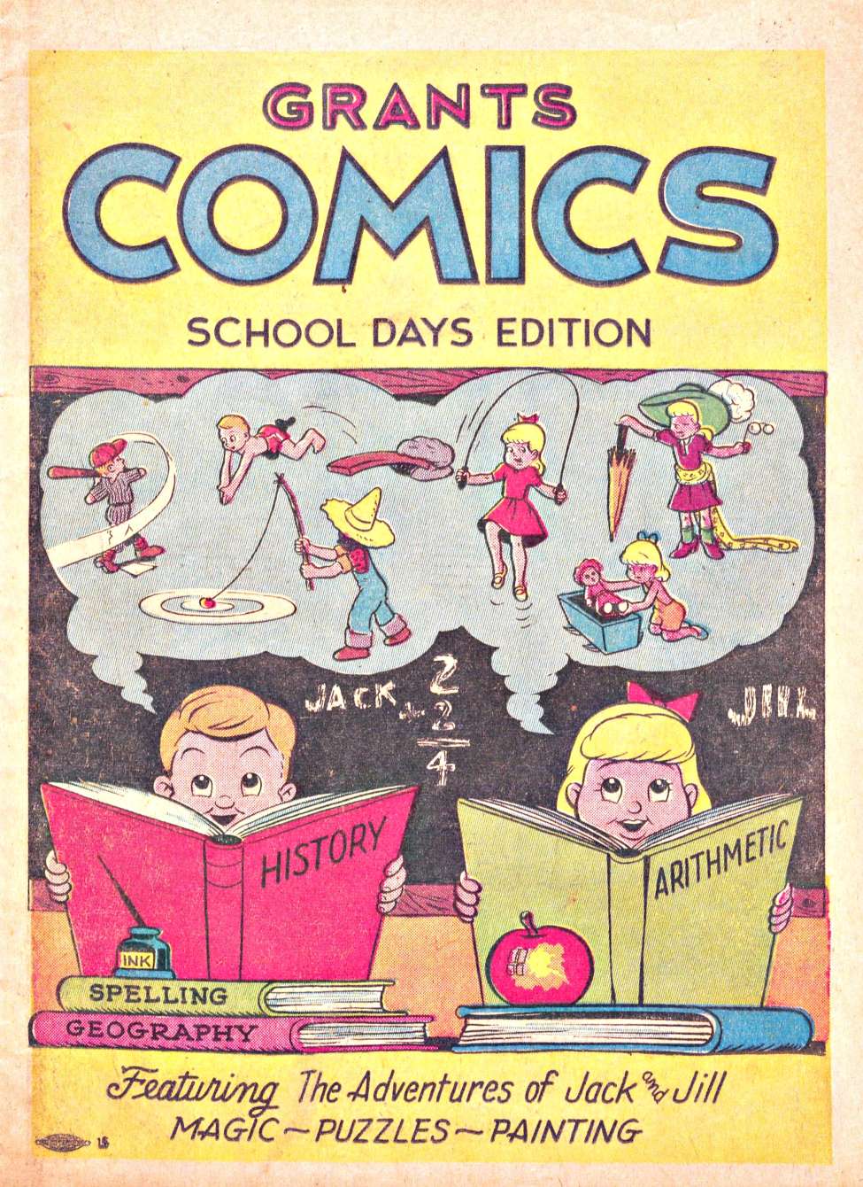 Book Cover For Grants Comics - School Day Edition