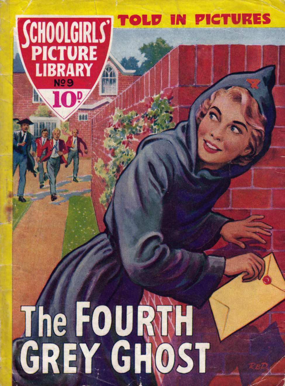 Comic Book Cover For Schoolgirls' Picture Library 9 - The Fourth Grey Ghost