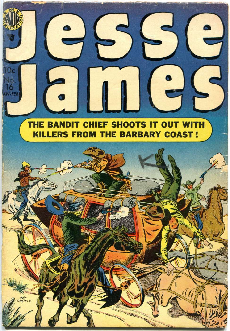 Comic Book Cover For Jesse James 16