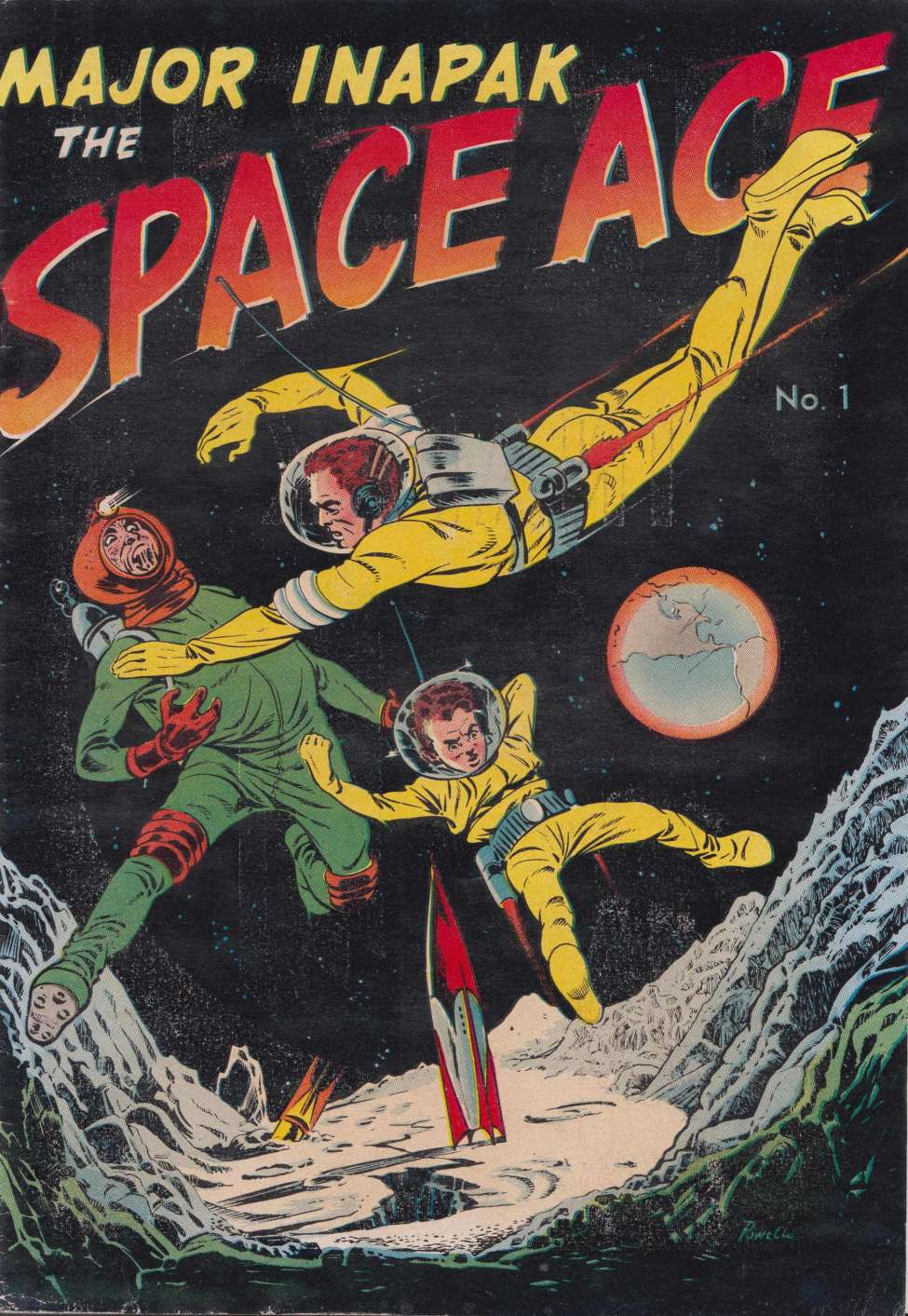 Comic Book Cover For Major Inapak The Space Ace 1 (alt) - Version 2