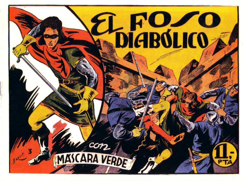 Comic Book Cover For Mascara Verde 3 - El Foso Diabólico