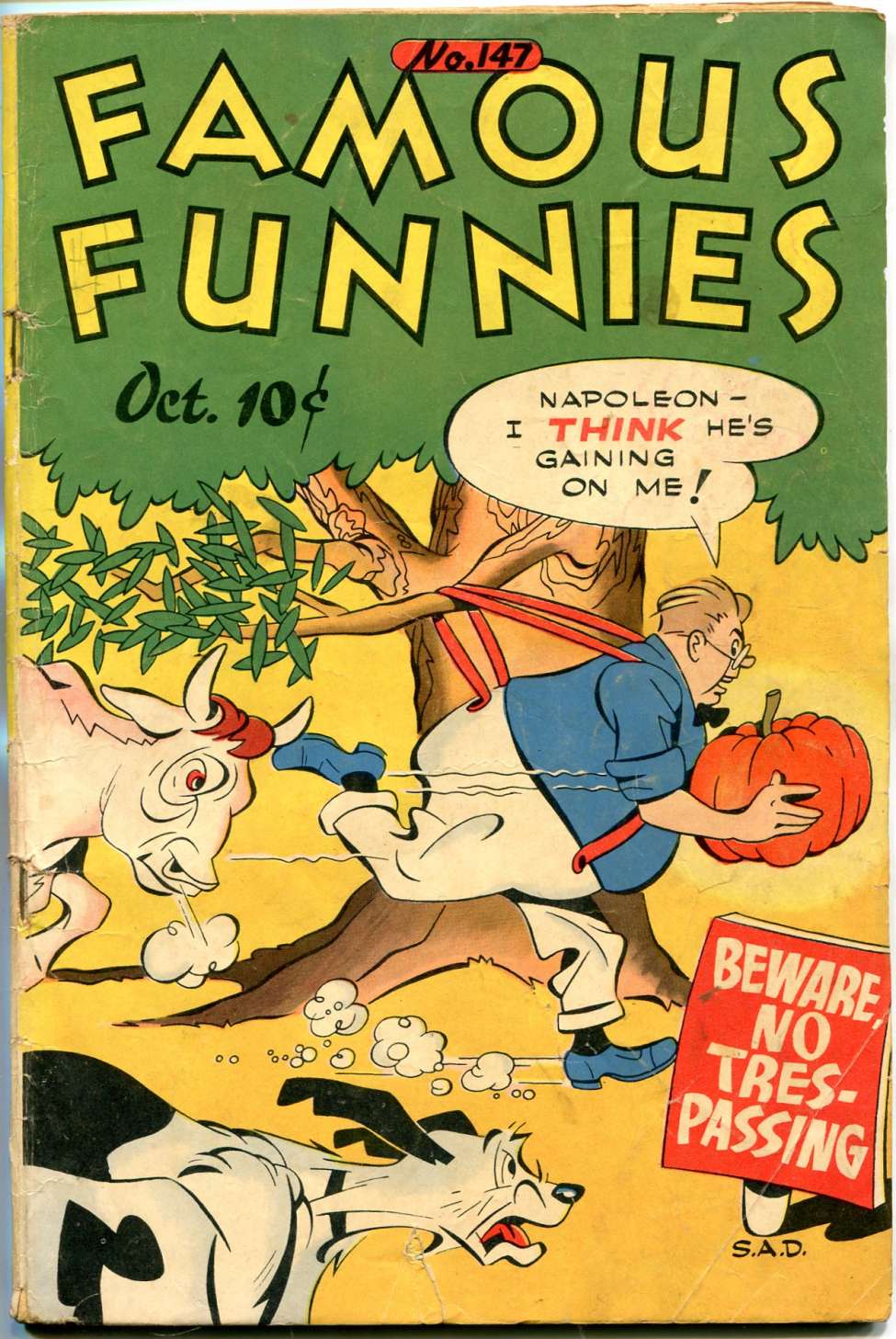 Comic Book Cover For Famous Funnies 147