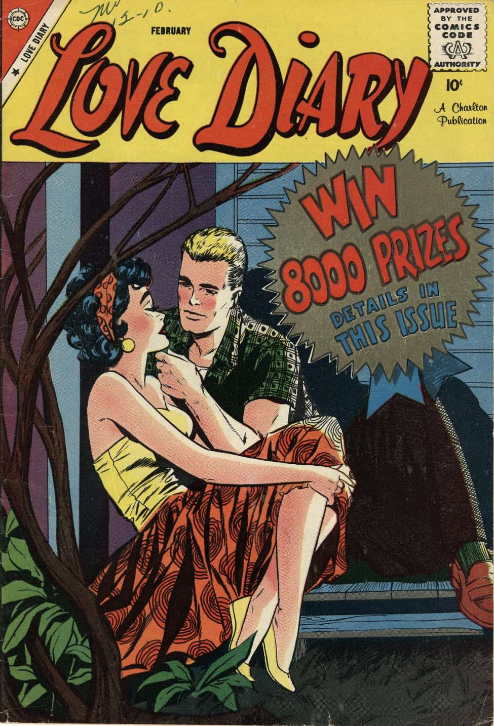 Comic Book Cover For Love Diary 3