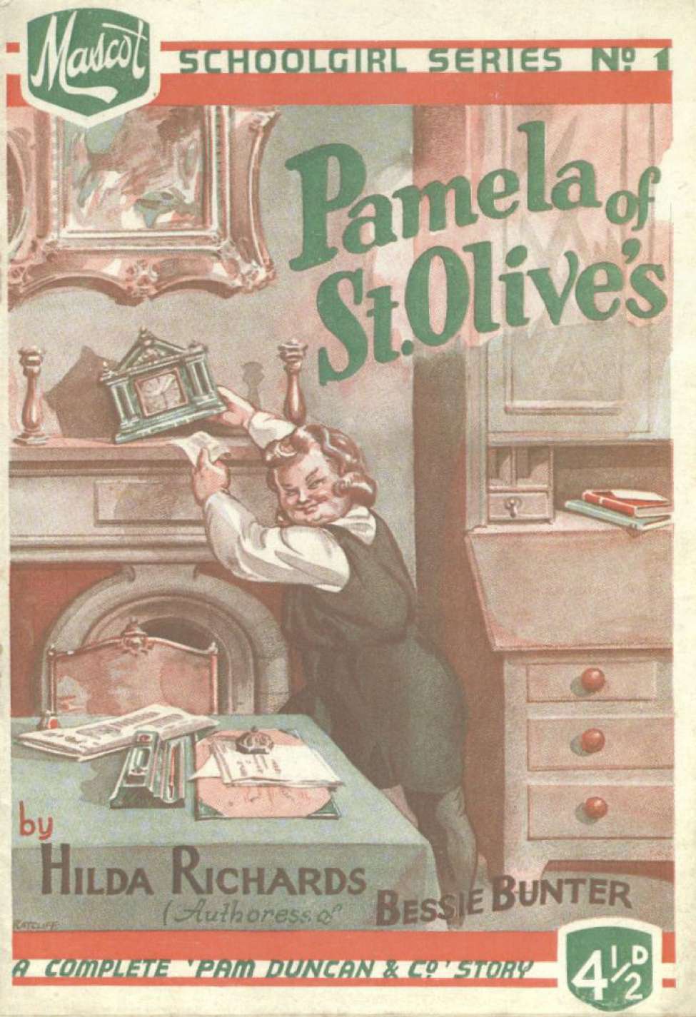 Book Cover For Mascot Schoolgirl Series 1 - Pamela of St. Olives