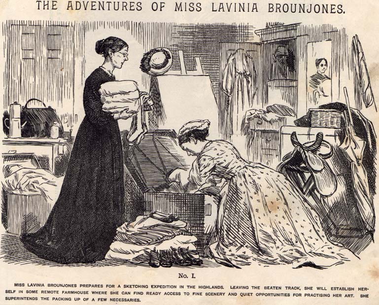 Book Cover For Adventures of Miss Lavinia Brounjones