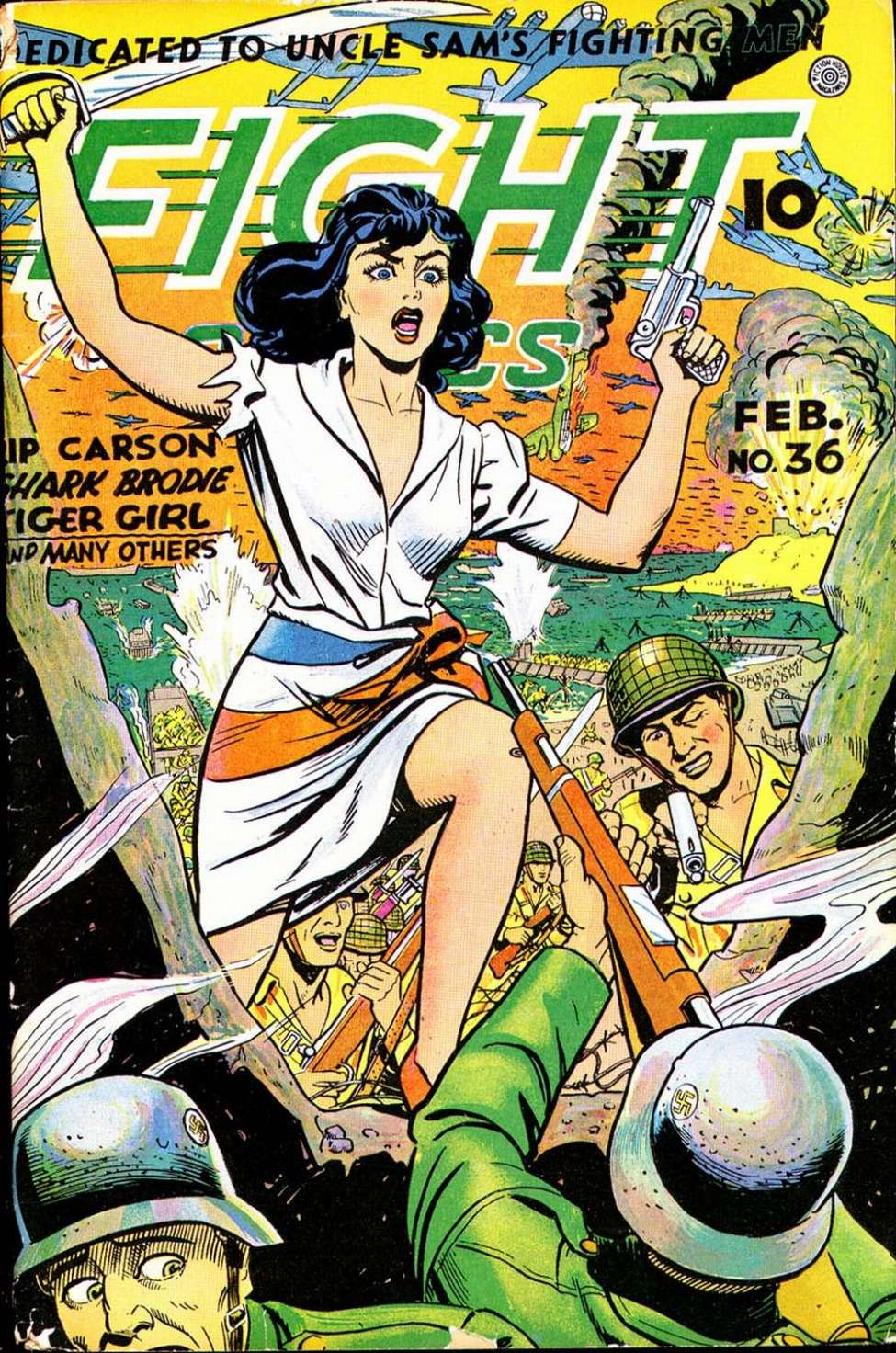 Comic Book Cover For Fight Comics 36