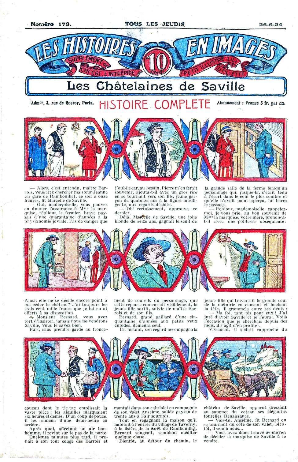 Book Cover For Les Histoires en Images 173 - Les Châtelaines de Saville