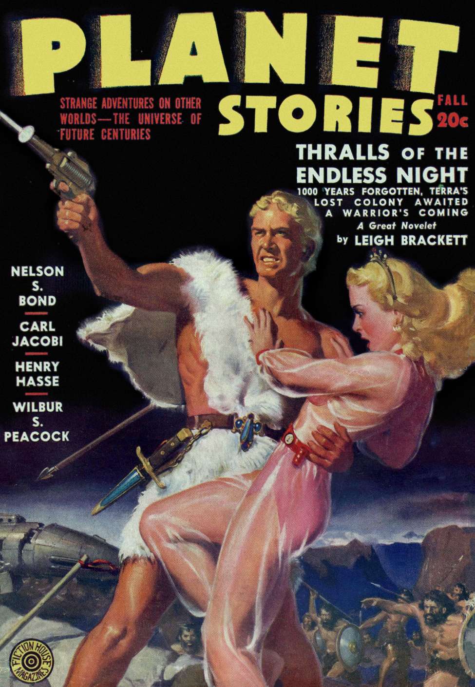 Comic Book Cover For Planet Stories v2 4 - Thralls of the Endless Night - Leigh Brackett