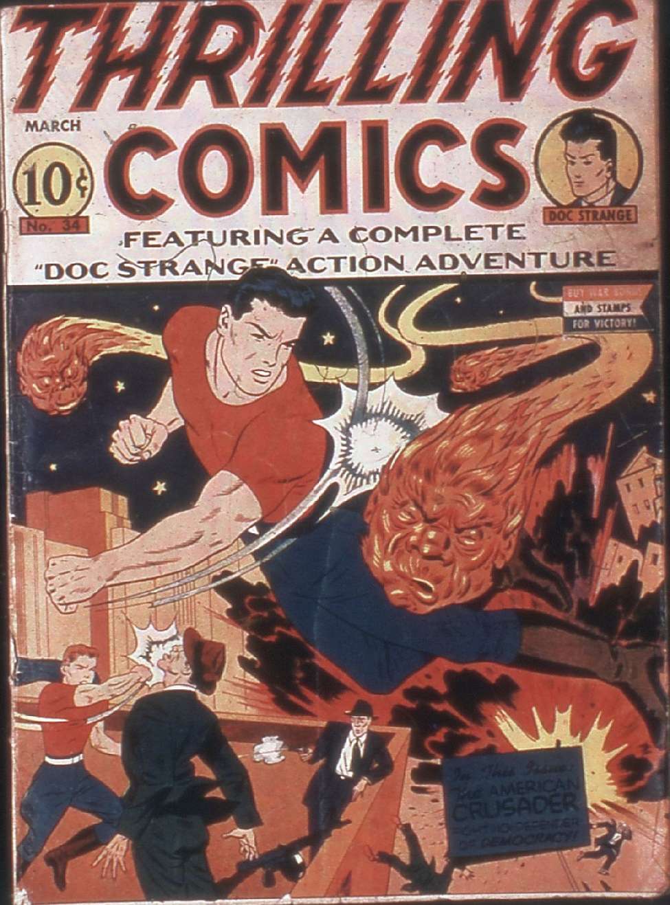 Comic Book Cover For Thrilling Comics 34 (fiche) - Version 2
