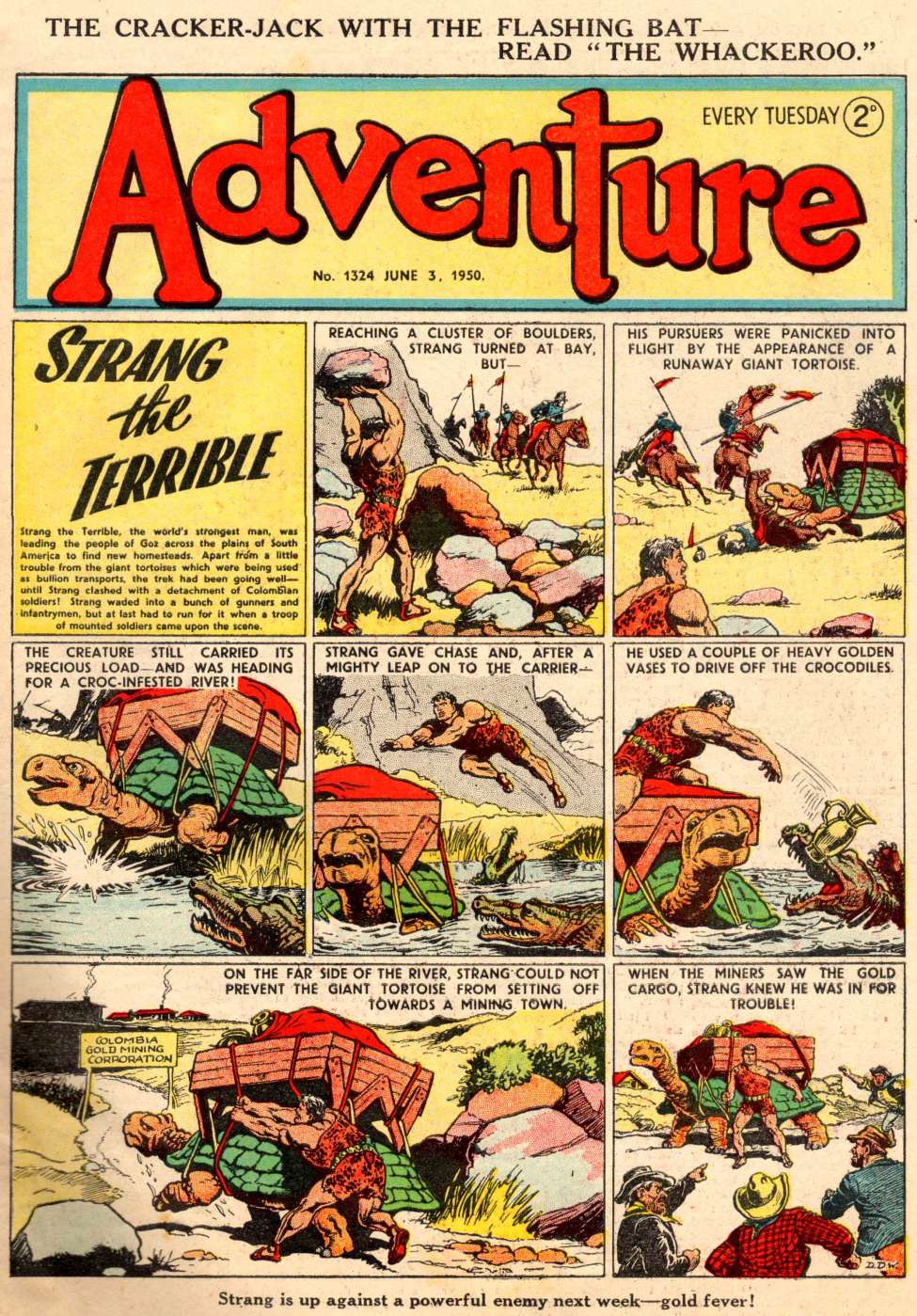 Comic Book Cover For Adventure 1324