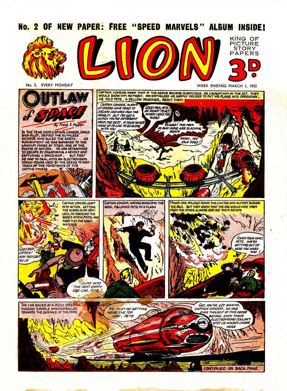 Comic Book Cover For Lion 2