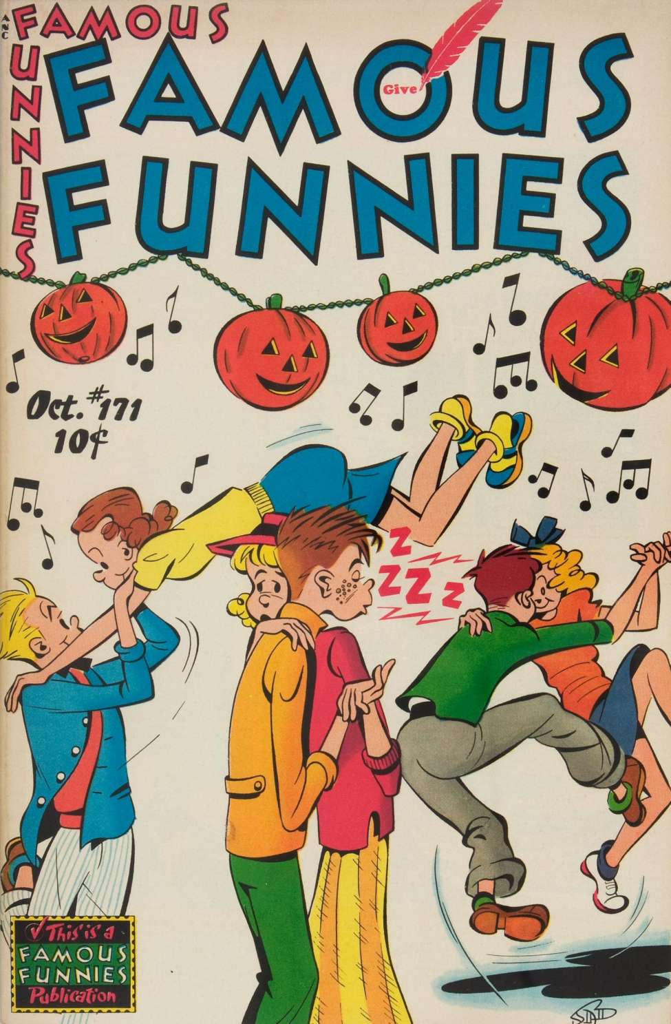 Comic Book Cover For Famous Funnies 171