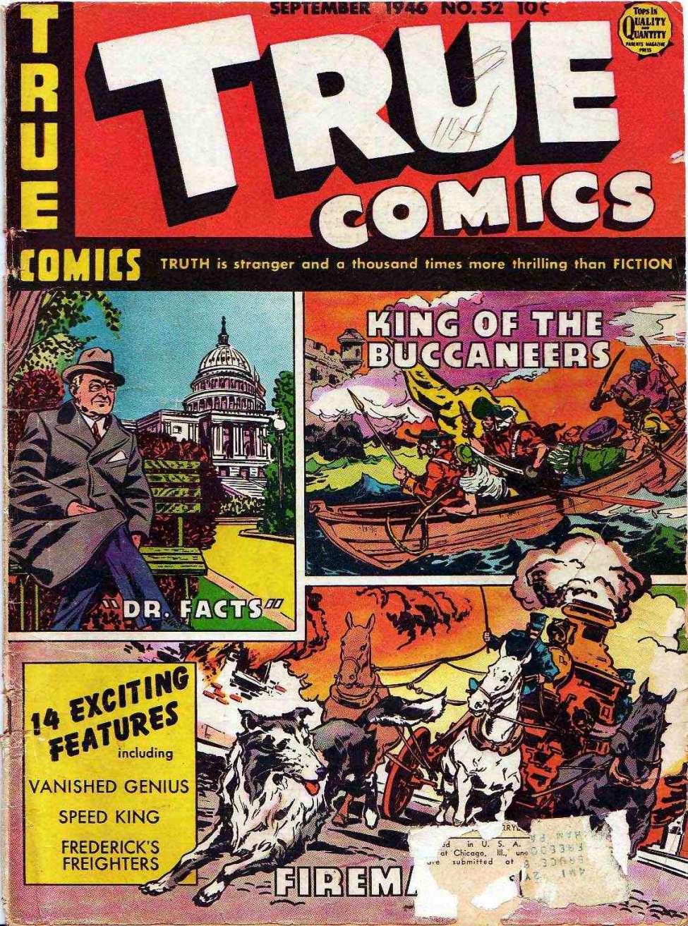 Comic Book Cover For True Comics 52